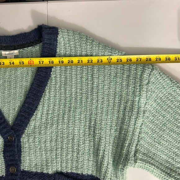 Sundance Judy Colorblock Cardigan Sweater Womens Size XL - Picture 7 of 10